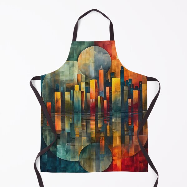 Item preview, Colorful panoramic geometric pattern print designed and sold by dcrc.