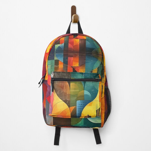 Item preview, colorful panoramic geometric pattern print designed and sold by dcrc.