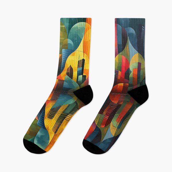 Item preview, colorful panoramic geometric pattern print designed and sold by dcrc.