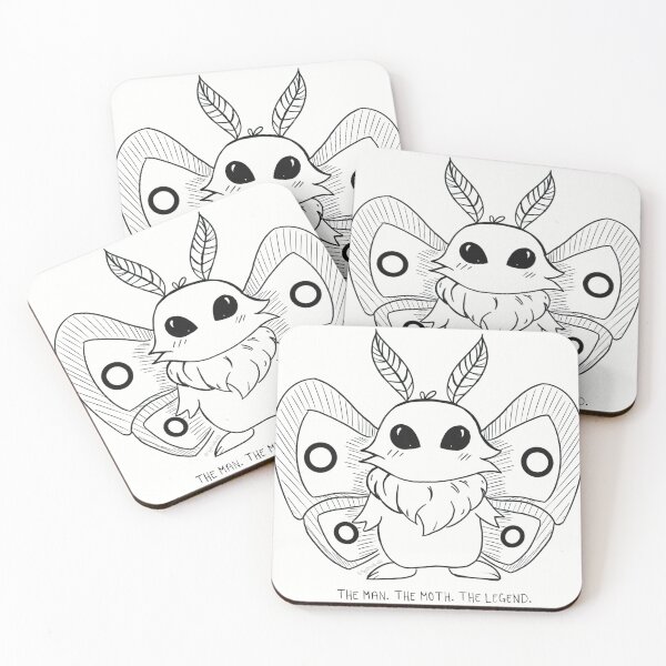 Item preview, The Man The Moth The Legend (white background) designed and sold by SarahJArtworks.