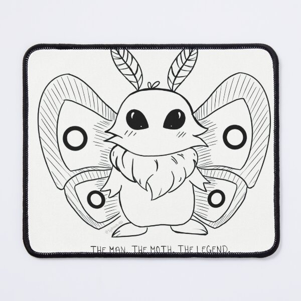 Item preview, The Man The Moth The Legend (white background) designed and sold by SarahJArtworks.