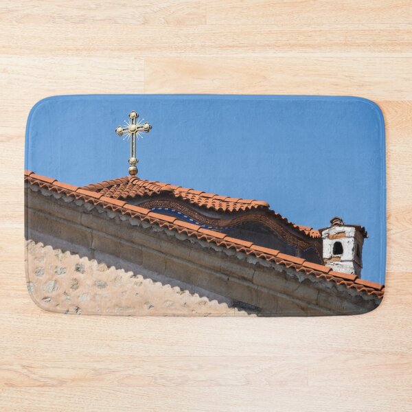 Item preview, Christian Gold Cross and Red Terracotta Tile Rooflines designed and sold by Georgia Mizuleva.
