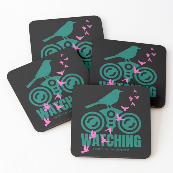 Item preview, Bird Watching / Birdwatcher Print designed and sold by Thehatinthecat.