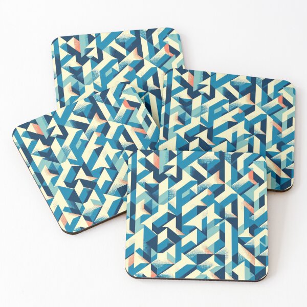 Item preview, Retro abstract design 1980 blue tone designed and sold by Blessinger77.