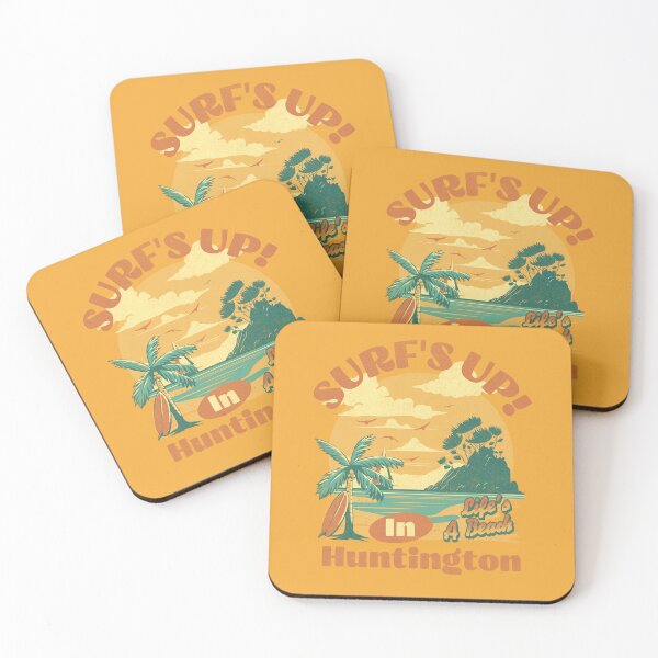 Item preview, Surf's Up Retro Huntington Beach Sunset Scene designed and sold by IdeasDream.