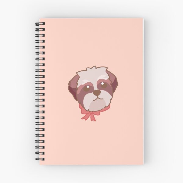 Item preview, Simple liver and white Shih Tzu puppy designed and sold by PupBubble Art.