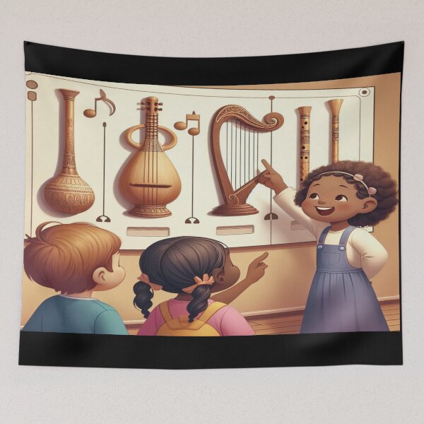 Item preview, Children Sound  and Instruments Wall Art and Puzzle_1 designed and sold by Cupideros.