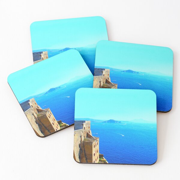 Item preview, View from Isola di Procida at Palazzo d'Avalos and the Tyrrhenian Sea designed and sold by Kristina Drozd.