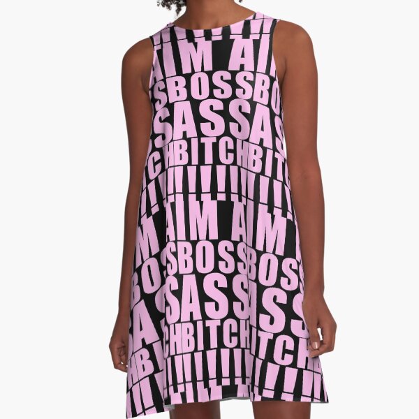 Vista previa del artículo con la obra «BO$$ A$$ B!TCH», diseñado y vendido por Sawset.