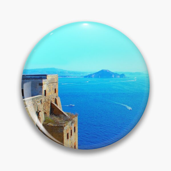 Item preview, View from Isola di Procida at Palazzo d'Avalos and the Tyrrhenian Sea designed and sold by Kristina Drozd.