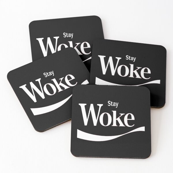 Item preview, Stay Woke Coca ColaCoke Parody Fitted  designed and sold by MonsterTargets.
