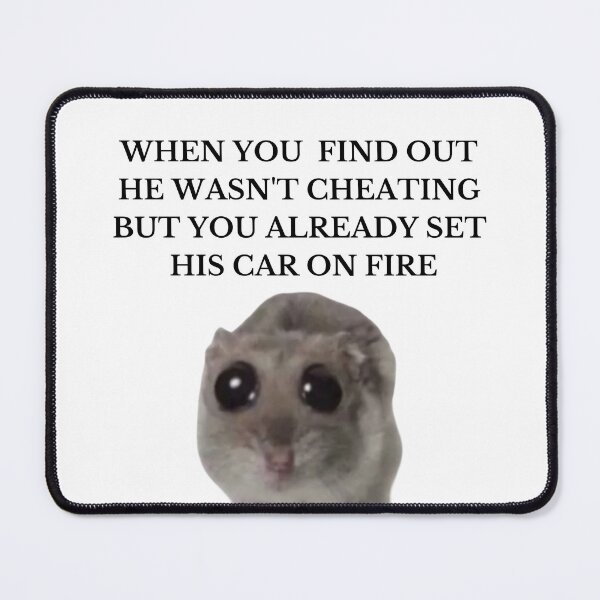 Item preview, Sad Hamster with Big Eyes When You find out He wasn't chetating designed and sold by CyberArtistOne.