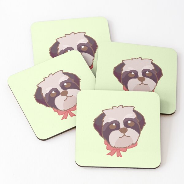 Item preview, Simple black and white Shih Tzu puppy designed and sold by PupBubble Art.