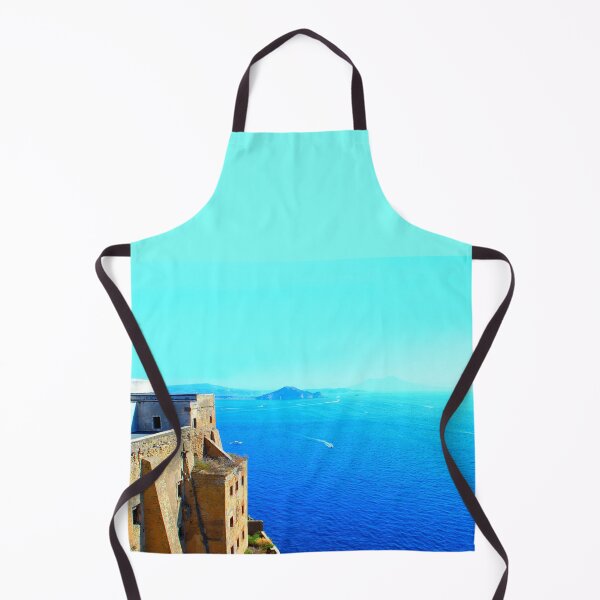 Item preview, View from Isola di Procida at Palazzo d'Avalos and the Tyrrhenian Sea designed and sold by Kristina Drozd.