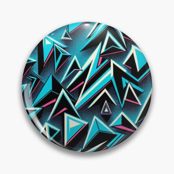 Item preview, Triangle and Relief Design Retro 1980 tone Blue designed and sold by Blessinger77.