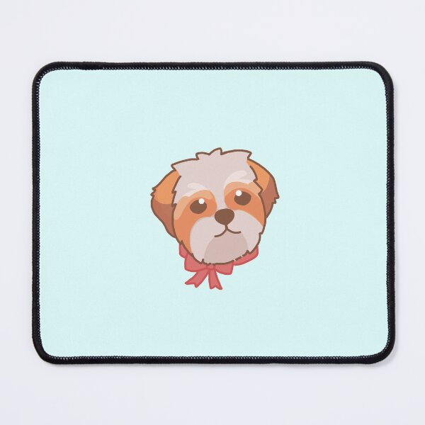 Item preview, Simple red and white Shih Tzu puppy designed and sold by PupBubble Art.