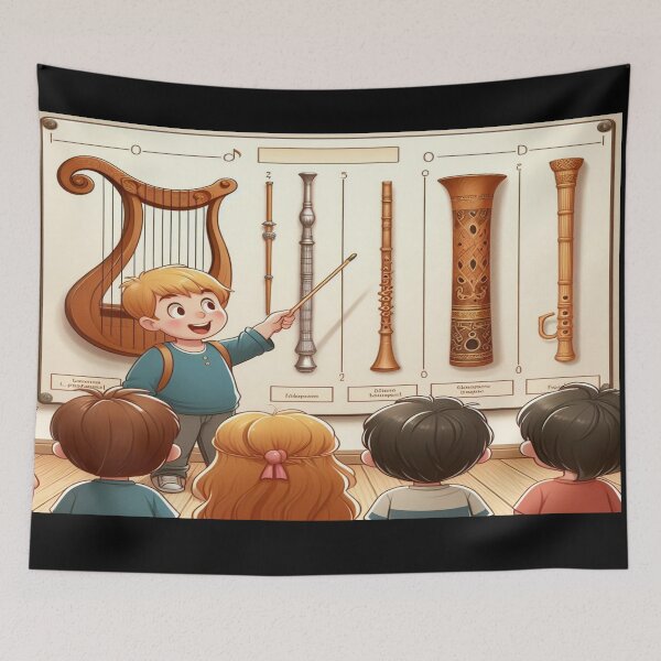 Item preview, Children Inspired Sound and Instruments Wall Art and Puzzle_4 designed and sold by Cupideros.