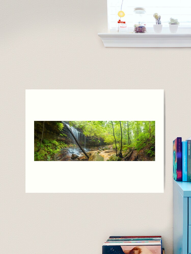 Thumbnail 2 of 3, Art Print, Junction Falls, Lawson. Blue Mountains. New South Wales, Australia designed and sold by Chockstone.