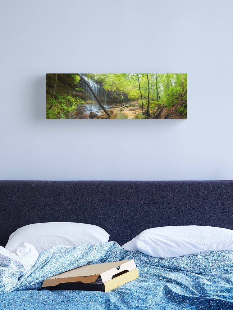 Thumbnail 2 of 3, Canvas Print, Junction Falls, Lawson. Blue Mountains. New South Wales, Australia designed and sold by Chockstone.