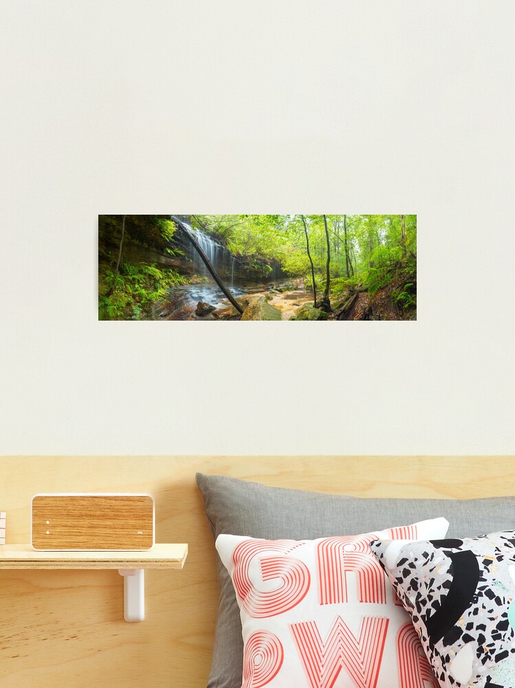 Thumbnail 2 of 3, Photographic Print, Junction Falls, Lawson. Blue Mountains. New South Wales, Australia designed and sold by Chockstone.