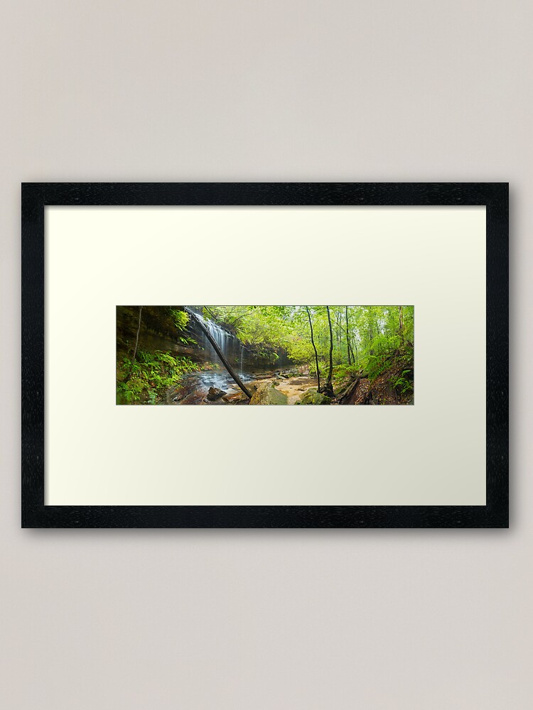 Thumbnail 1 of 7, Framed Art Print, Junction Falls, Lawson. Blue Mountains. New South Wales, Australia designed and sold by Chockstone.