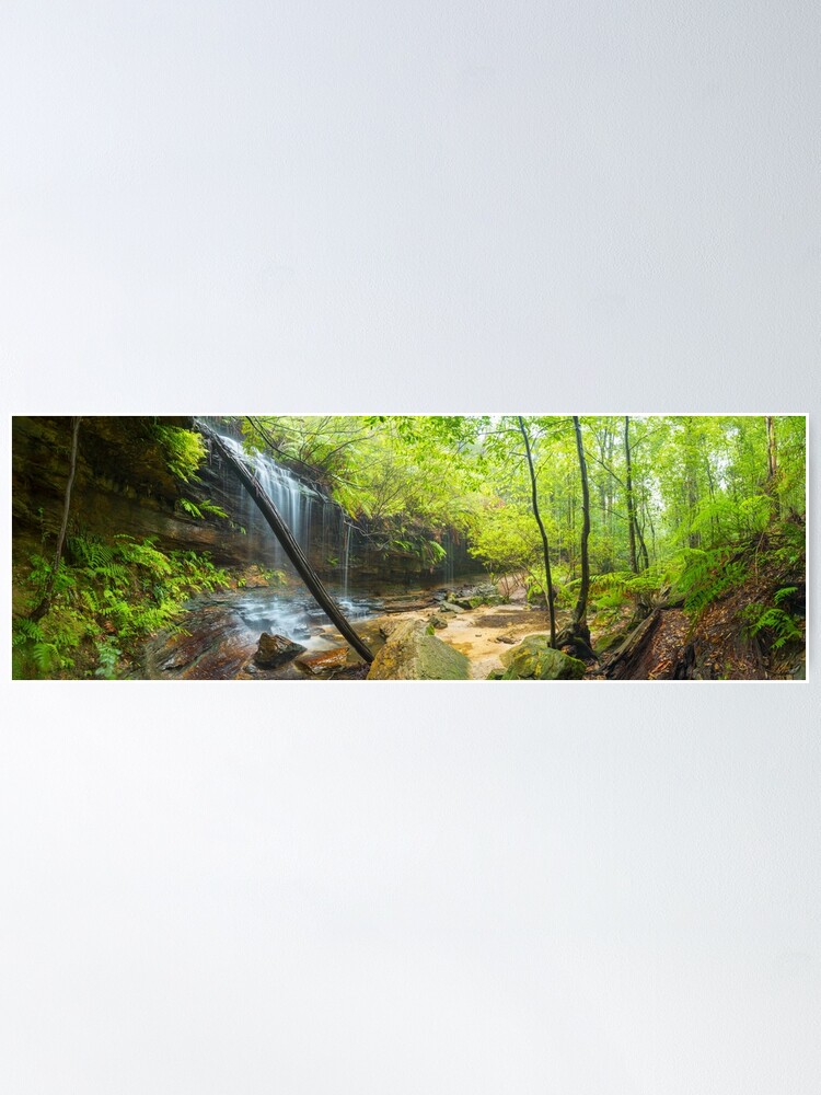 Thumbnail 1 of 3, Poster, Junction Falls, Lawson. Blue Mountains. New South Wales, Australia designed and sold by Chockstone.
