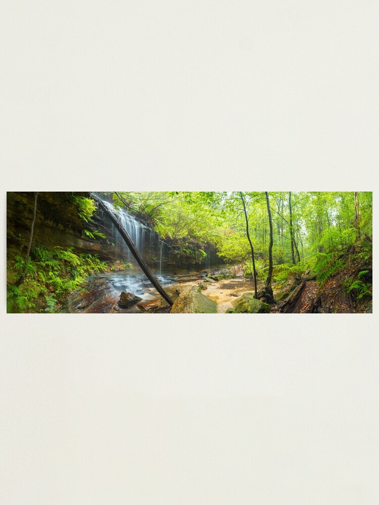 Thumbnail 1 of 3, Photographic Print, Junction Falls, Lawson. Blue Mountains. New South Wales, Australia designed and sold by Chockstone.