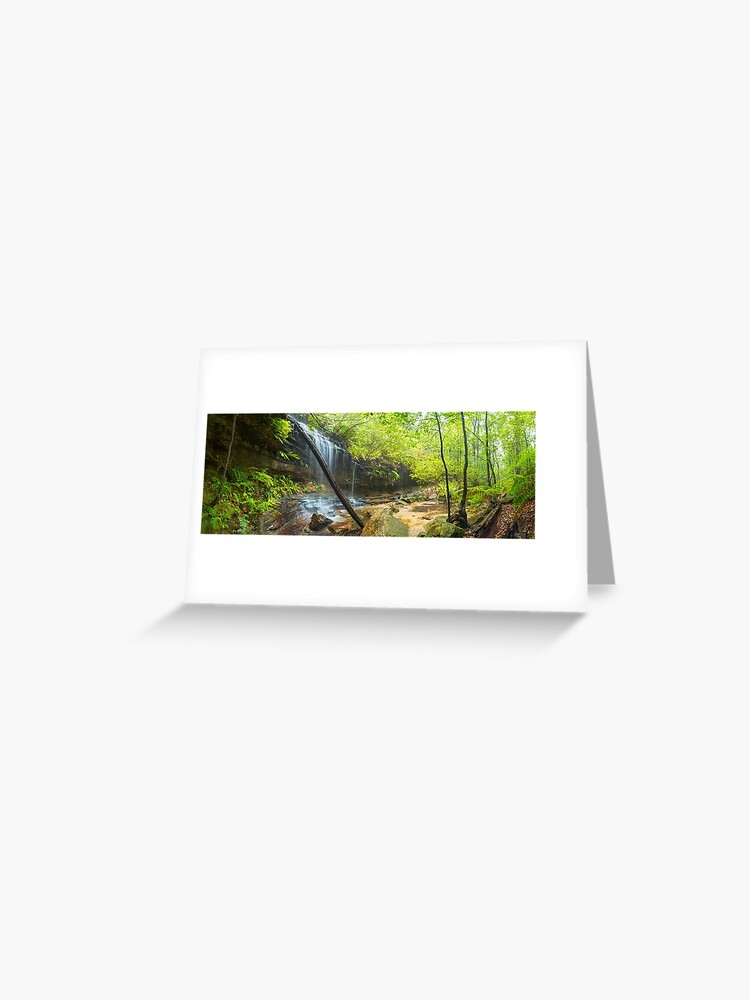 Thumbnail 1 of 2, Greeting Card, Junction Falls, Lawson. Blue Mountains. New South Wales, Australia designed and sold by Chockstone.