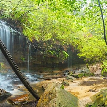 Artwork thumbnail, Junction Falls, Lawson. Blue Mountains. New South Wales, Australia by Michael Boniwell