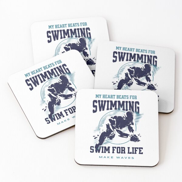 Item preview, My Heart Beats for Swimming designed and sold by InspireHubWear.