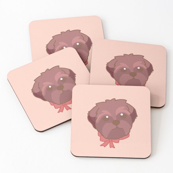 Item preview, Simple liver Shih Tzu puppy designed and sold by PupBubble Art.