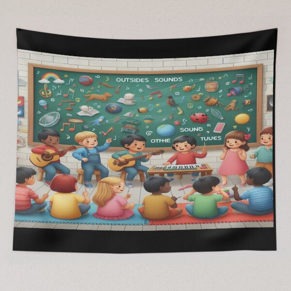 Item preview, Children Sound  and Instruments Wall Art and Puzzle_8 designed and sold by Cupideros.