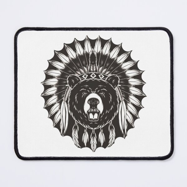 Item preview, Native American Bear Feather Headdress designed and sold by Smix Pixels.