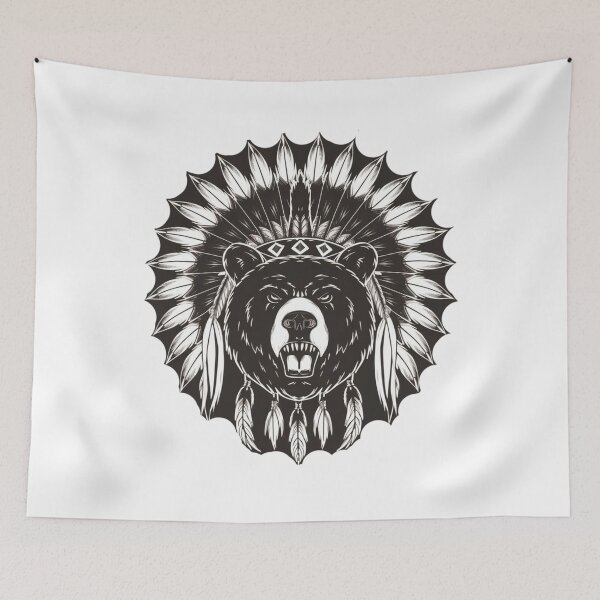 Item preview,  Native American Bear Feather Headdress  designed and sold by Smix Pixels.