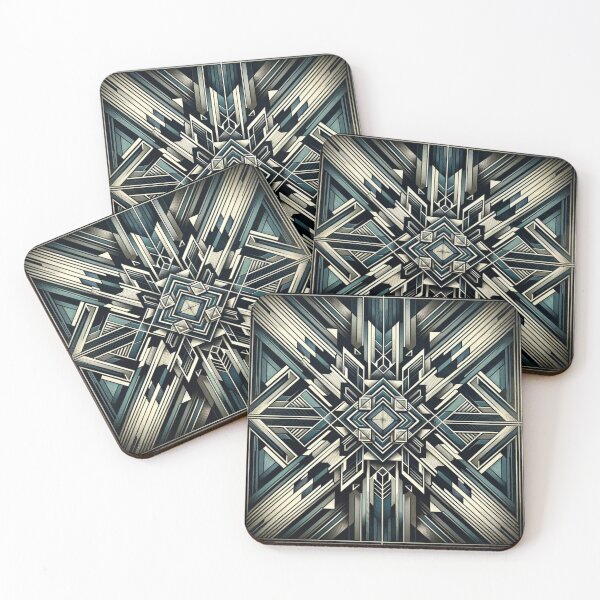 Item preview, Art Deco Fusion Geometric Patterns designed and sold by Kiwiaroha.