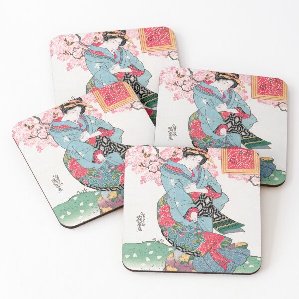 Item preview, Japanese woman (1828) vintage woodblock print by Keisai Eisen. designed and sold by TheHappyK.
