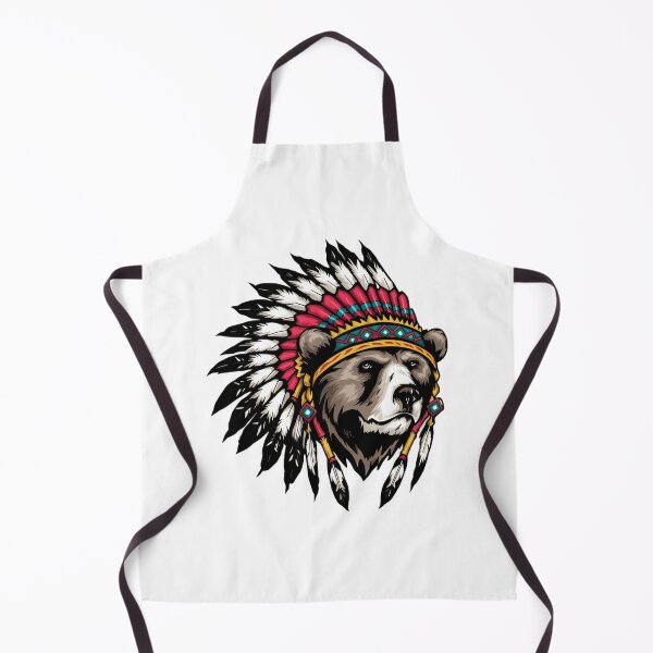 Item preview,   Native American Bear Feather Headdress Painting  designed and sold by Smix Pixels.
