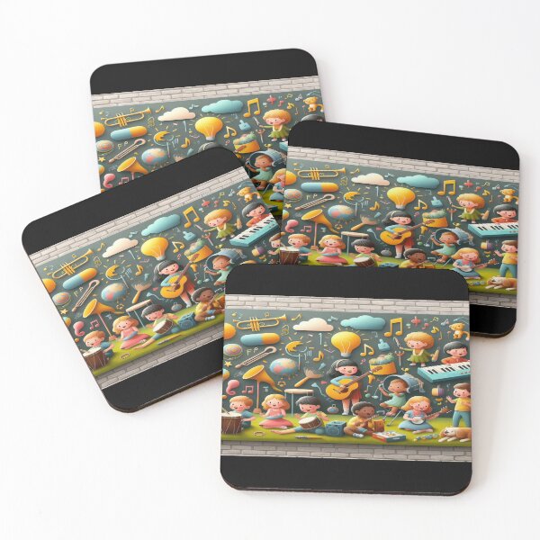 Item preview, Children Sound  and Instruments Wall Art and Puzzle_9 designed and sold by Cupideros.