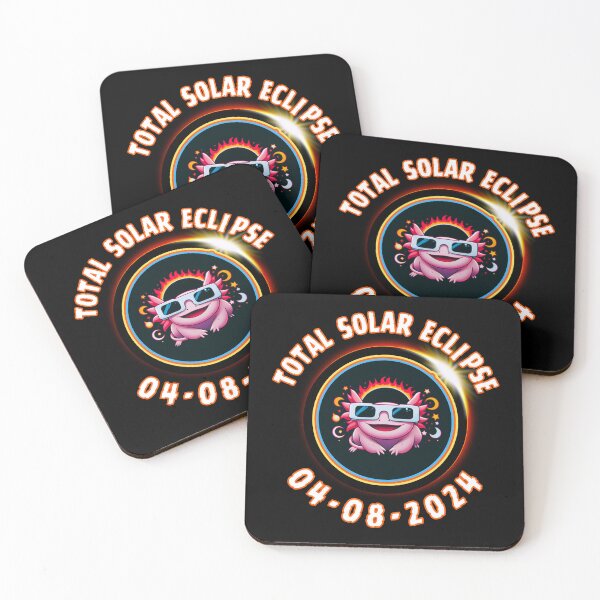 Item preview, Axolotl Solar Eclipse 2024   designed and sold by WoodburyLake.