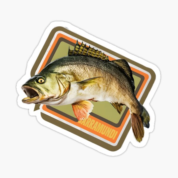 Cutting STICKER Fishing Barramundi, Fishing BRAND STICKER