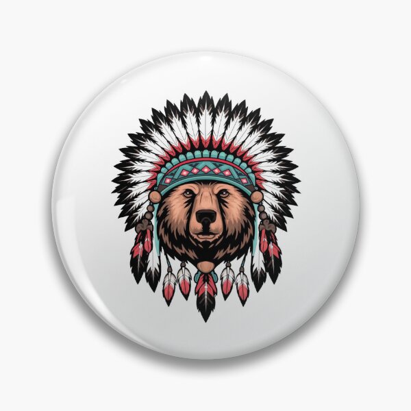 Item preview, Native American Bear Feather Headdress  designed and sold by Smix Pixels.