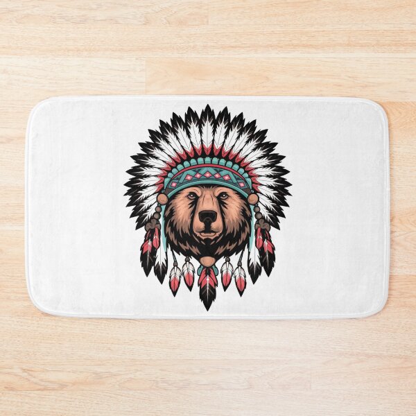 Item preview, Native American Bear Feather Headdress  designed and sold by Smix Pixels.