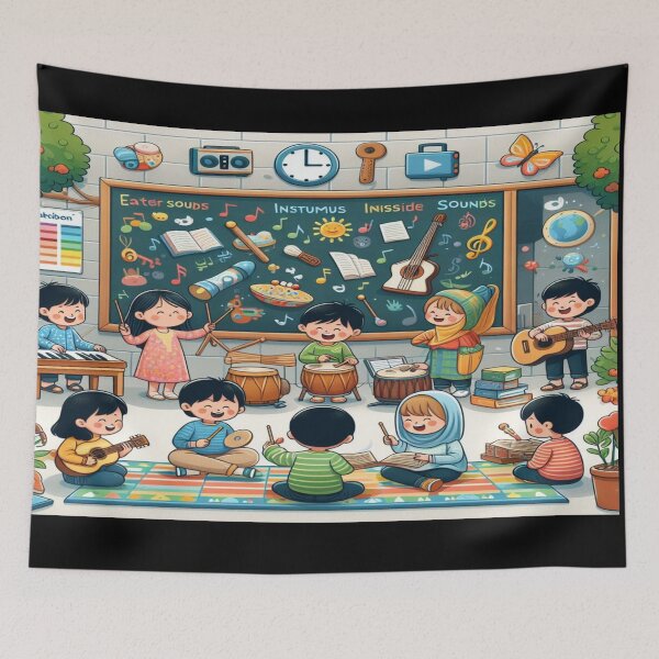 Item preview, Children Inspired Sound and Instruments Wall Art and Puzzle_11 designed and sold by Cupideros.