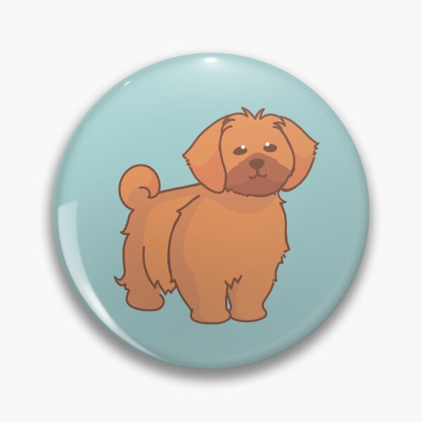 Item preview, Simple solid red Shih Tzu designed and sold by PupBubble Art.