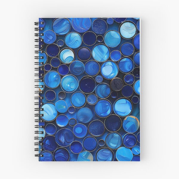 Aperçu de l'œuvre Azure Symphony : cercles abstraits créée et vendue par UnTangle.