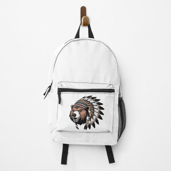 Item preview, Native American Bear Feather Headdress Graffiti designed and sold by Smix Pixels.