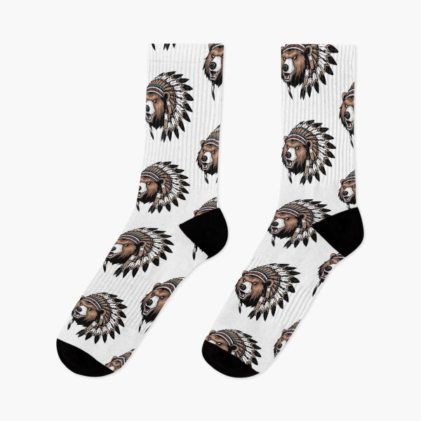 Item preview,  Native American Bear Feather Headdress Graffiti   designed and sold by Smix Pixels.