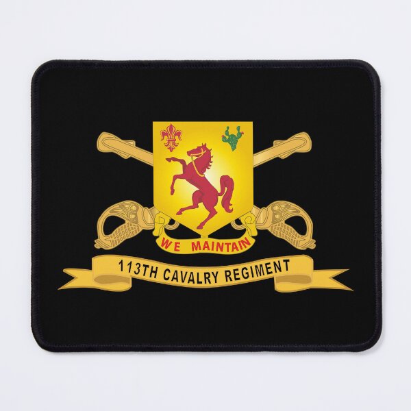Item preview, Army - 113th Cavalry Regiment - DUI w Br - Ribbon X 300 designed and sold by Military Insignia Products.