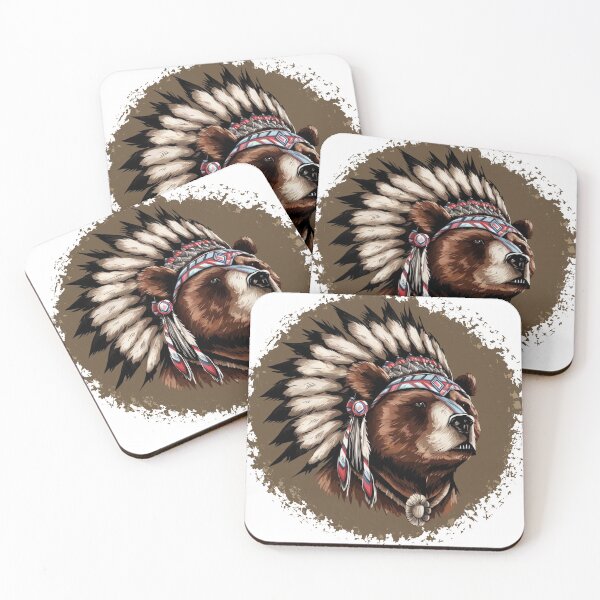 Item preview,  Native American Bear Feather Headdress Sublimation  designed and sold by Smix Pixels.