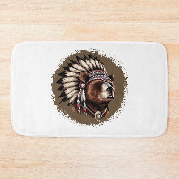 Item preview,  Native American Bear Feather Headdress Sublimation  designed and sold by Smix Pixels.